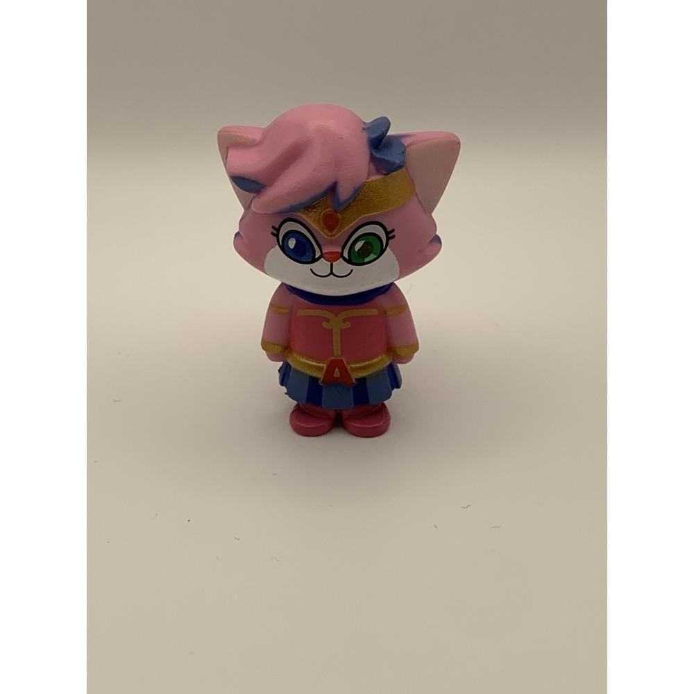 Ryans World Plastic Figure Alpha Lexa Pink Cat Super Hero RARE 2"